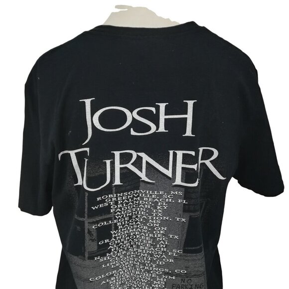 Josh Turner Graphic Tee Tour T-Shirt Size M Black Country Y2K Music Band Black - Picture 6 of 10